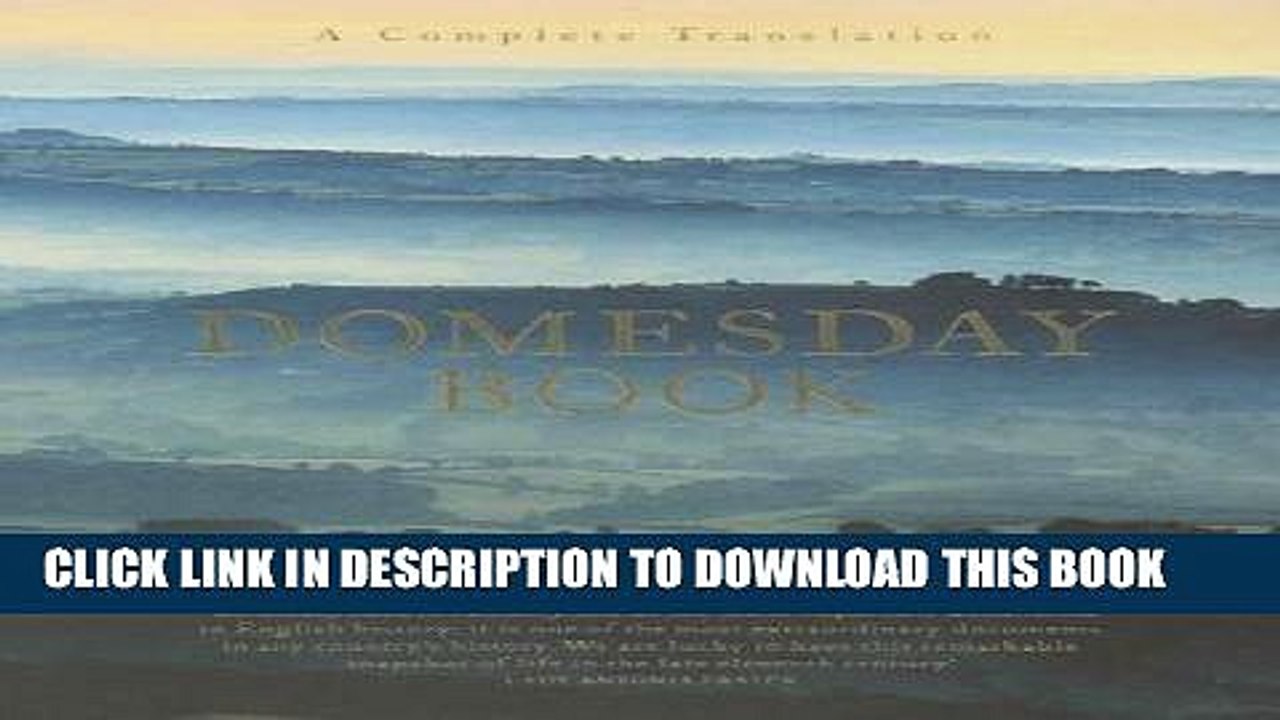 [BOOK] PDF Domesday Book: A Complete Translation Collection BEST SELLER