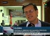 Organizaciones obreras de Colombia rechazan golpe de Estado en Brasil
