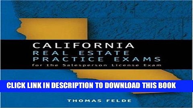 [BOOK] PDF California Real Estate Practice Exams for the Salesperson CD-ROM Collection BEST SELLER