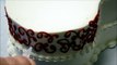Decorating a Heart Shaped Cake with Red Roses