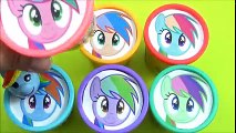 MLP My Little Pony Rainbow Dash Play doh Toy Surprise! Learn Colors MLP Surprise, Kids Playdough Fun