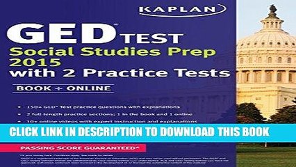 [FREE] EBOOK Kaplan GED Test Social Studies Prep 2015: Book + Online (Kaplan Test Prep) ONLINE