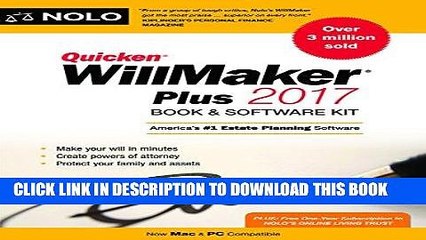 Best Seller Quicken Willmaker Plus 2017 Edition: Book   Software Kit Free Download