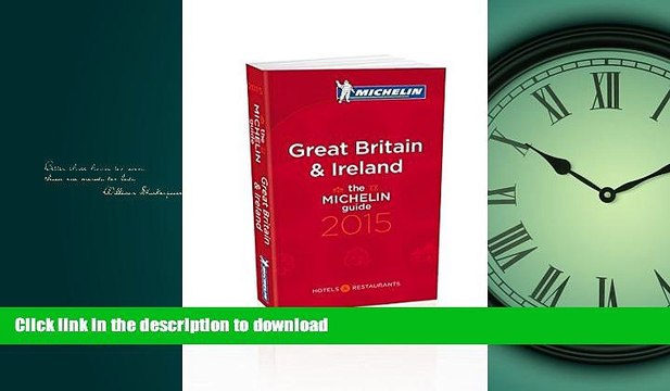 FAVORITE BOOK MICHELIN Guide Great Britain Ireland 2015 (Michelin Red Guide Great Britain