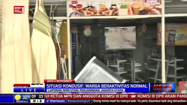 Mini Market yang Dijarah di Penjaringan Diberi Garis Polisi