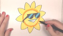 how to draw_ a sunflower! for kids art, very easy step by step drawing! for kids drawing