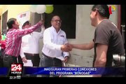 Ministro Gonzalo Tamayo inauguró primeras conexiones de programa ‘BonoGas’