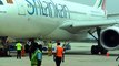 SRI LANKAN A-330 AIR BUS LANDING TO MATTALA INTERNATIONAL AIRPORT - SRI LANKA