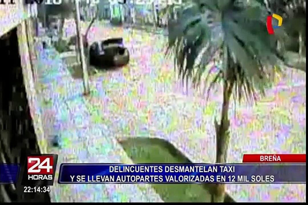 Breña: delincuentes desmantelan taxi y se llevan 12 mil soles en autopartes