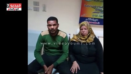 بالفيديو .. مأساة رضيع ولد بشفة أرنبية وشرخ بالحلق فى الوادى الجديد