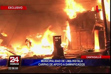 Mercedes Aráoz y Patricia García llegaron a zona afectada por incendio en Cantagallo