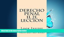 complete  Derecho Penal 1L 2L Leccion (Prime Members Can Read Free!): Ivy Black letter law books