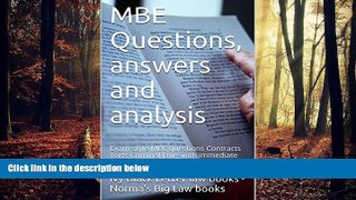FULL ONLINE  MBE Questions, answers and analysis Ogidi Law Books (Author), Value Bar Prep books