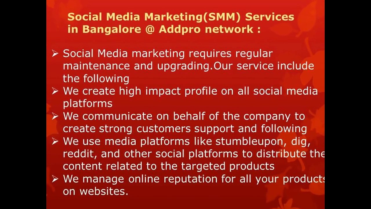 Social Media Marketing Services in Bangalore