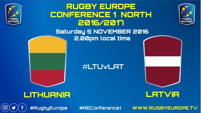 LITHUANIA / LATVIA - RUGBY EUROPE CONFERENCE 1 NORTH 2016/2017 - 05/11/2016