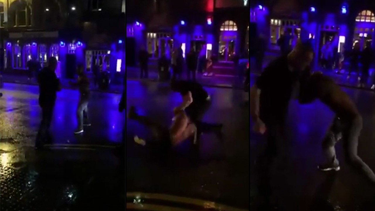 Un boxeur cherche les embrouilles avec un videur de boite de nuit