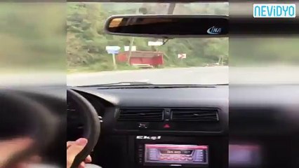 Karadenizli'nin drift keyfi kötü bitti