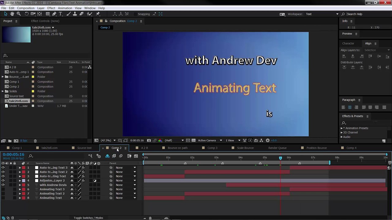 1 After Effects Text Animation - Introduction