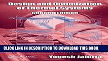 Best Seller Design and Optimization of Thermal Systems, Second Edition (Mechanical Engineering)