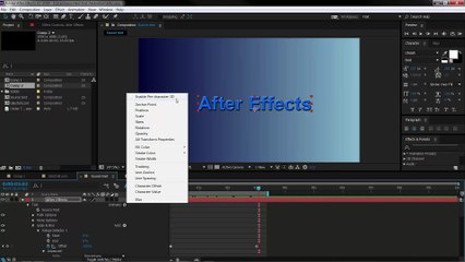 7 After Effects Text Animation - Per Character 3D