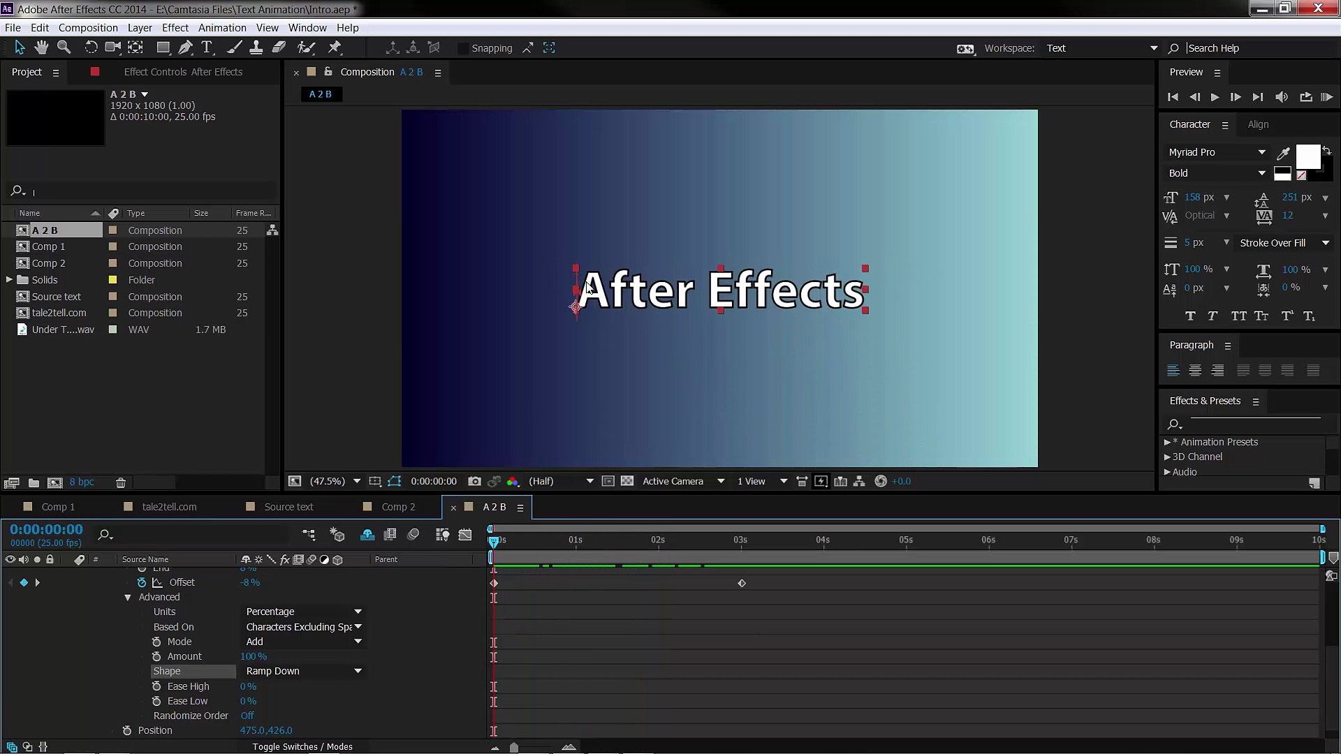 8 After Effects Text Animation - Advanced Options - video Dailymotion