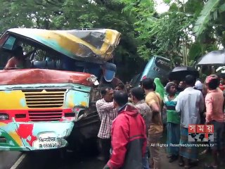 চুয়াডাঙ্গায় যাত্রীবাহী বাসের মুখোমুখি সংঘর্ষে নিহত ২