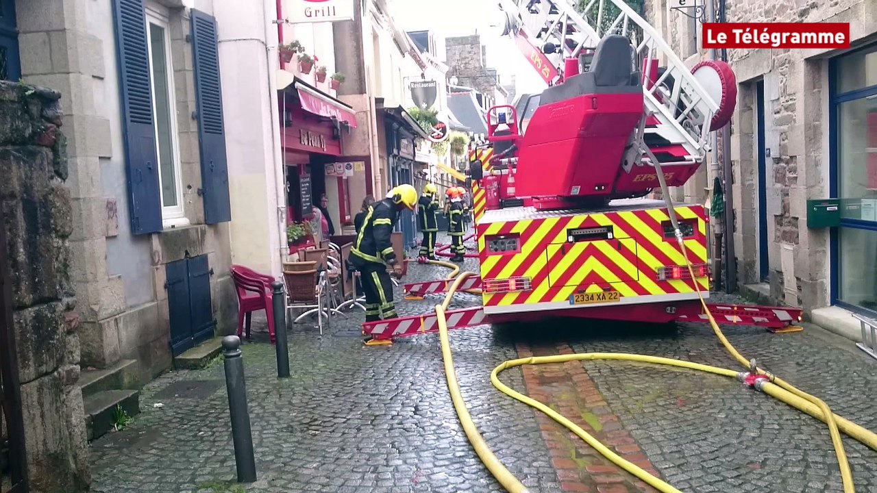 Paimpol. Début d'incendie rue des Huit Patriotes
