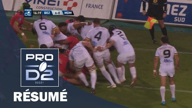 PRO D2 - Résumé Béziers-Mont de Marsan: 9-17 - J10 - Saison 2016/2017