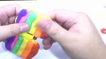 Play doh ice cream stick colorful rainbow wonderful with peppa pig español toys new