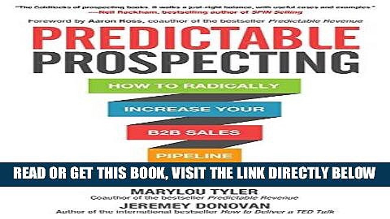 [PDF] Predictable Prospecting: How to Radically Increase Your B2B Sales Pipeline Popular Collection