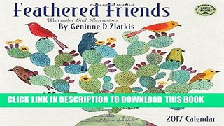 Ebook Feathered Friends 2017 Wall Calendar: Watercolor Bird Illustrations Free Read