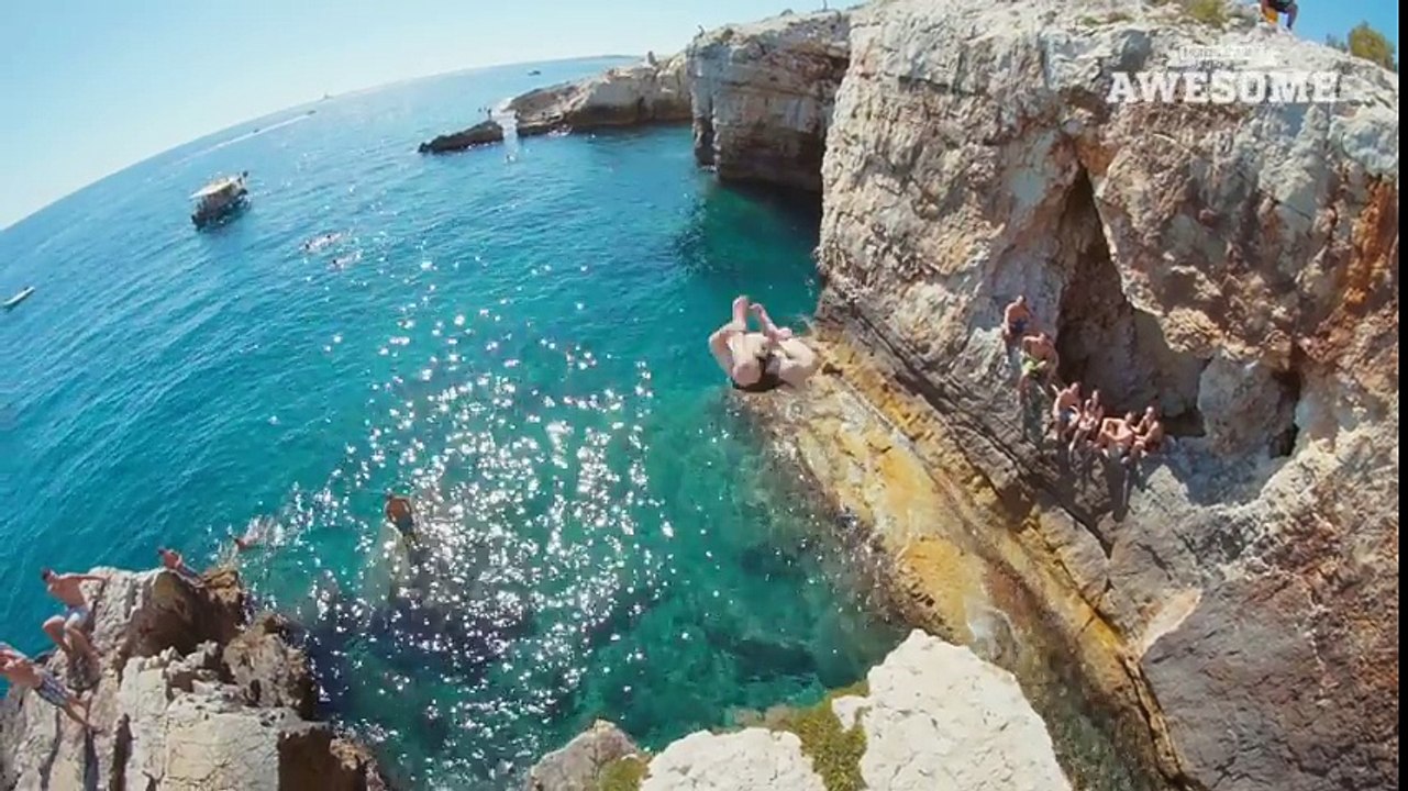 Extreme Cliff Jumping & Giant Rope Swing   PEOPLE ARE AWESOME 2016 - YouTube