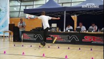 TOP FIVE  Inline Freestyle Slalom, Juggling & Speed Ball Boxing   PEOPLE ARE AWESOME 2016