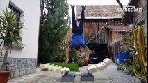 TOP FIVE  Stuntman Training, Breakdancing & Tennis Freestyle   PEOPLE ARE AWESOME 2016