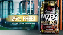 NITRO-TECH® 100% WHEY GOLD –  Featuring Whey Peptides for Superior Results