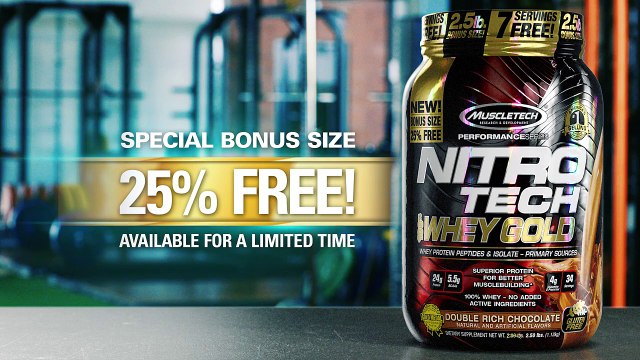 NITRO-TECH® 100% WHEY GOLD – Featuring Whey Peptides for Superior Results