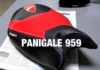 DUCATI 959 PANIGALE SEAT COVER HAND MADE ( VIDEO 4K)