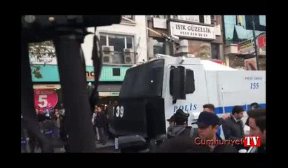 Şişli'de plastik mermili müdahale anı kamerada