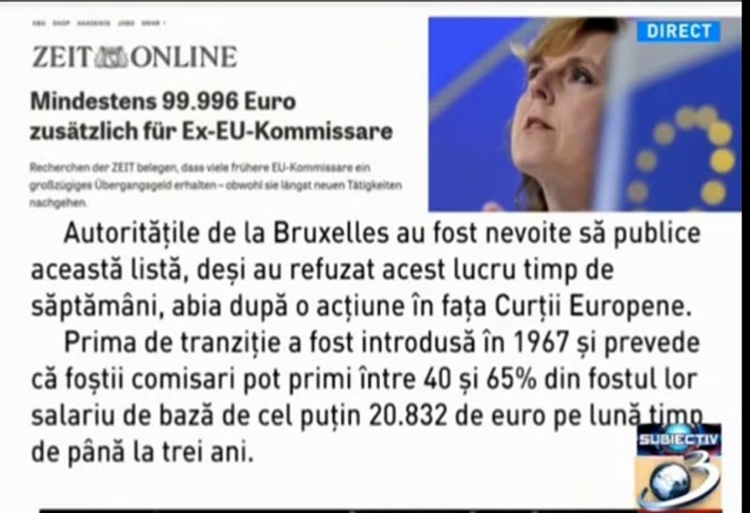 Ciolos primeste indemnizatie de la Comisia Europeana fiind prim-ministru in Romania!
