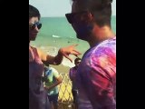 Pakistani Celebrities Play Holi at a Private Party On Beach