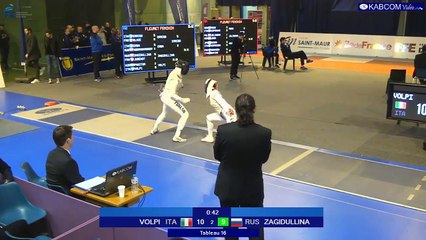 CdM FD St Maur -  T 16 VOLPI (ITA) vs ZAGIDULLINA (RUS) 2/2