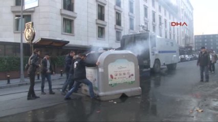 Şişli'de Hdp'lilerin Tutuklanmasını Protesto Edenlere Polis Müdahalesi