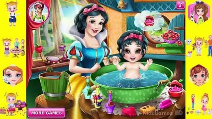 Baby Game For Kids ► Disney Princess Baby Snow White Royal Bath Game Cartoon