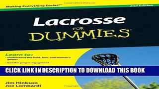 [PDF] Lacrosse For Dummies Download Free