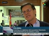 Organizaciones obreras de Colombia rechazan golpe de Estado en Brasil