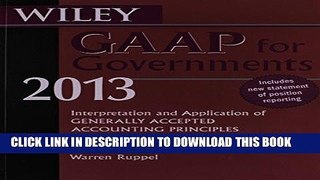 Best Seller Wiley GAAP for Governments 2013: Interpretation and Application of Generally Accepted
