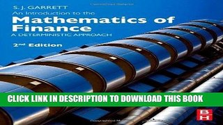 Ebook An Introduction to the Mathematics of Finance, Second Edition: A Deterministic Approach Free