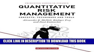[Ebook] Quantitative Risk Management: Concepts, Techniques and Tools (Princeton Series in Finance)