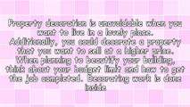Property Decoration Work - Will You Hire or Will You Do-It-Yourself?