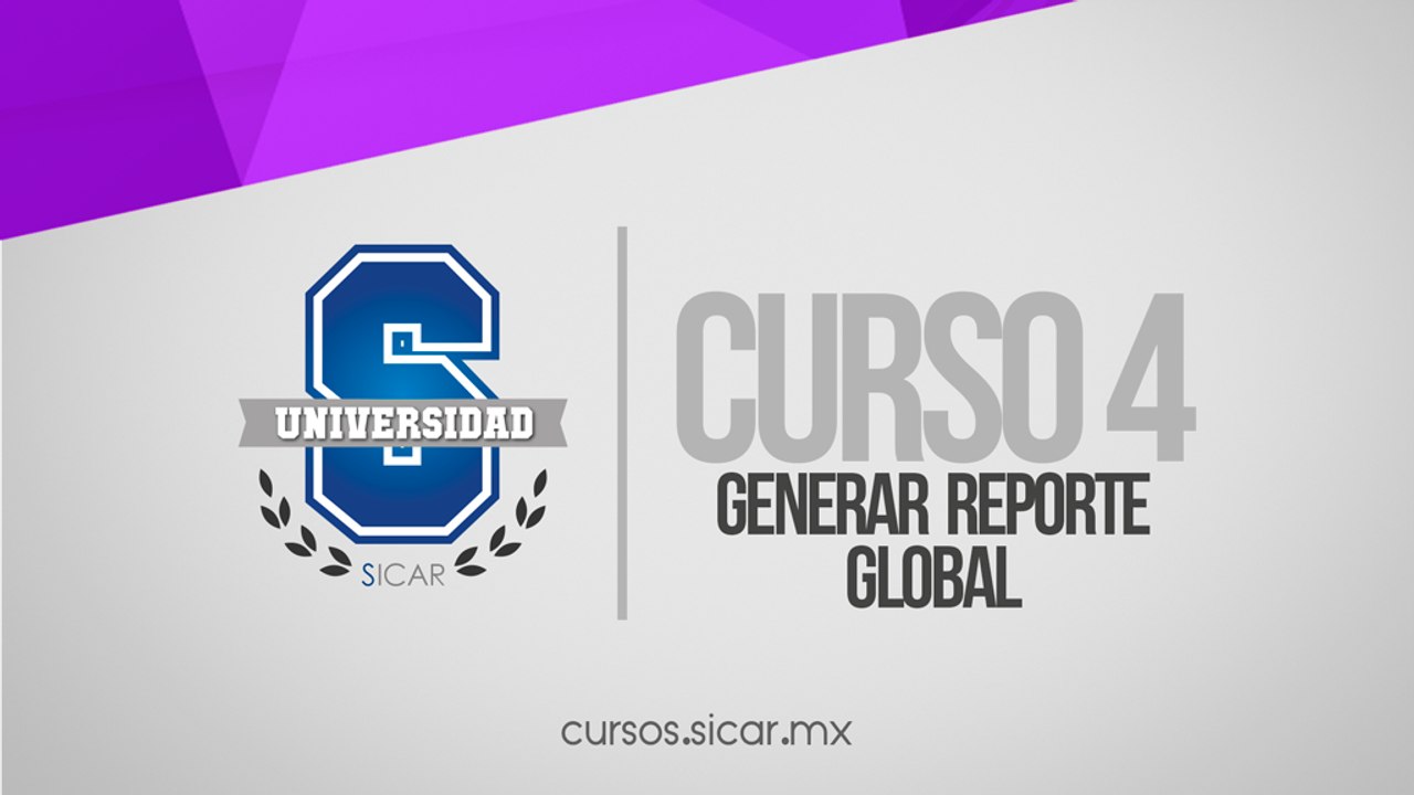 Generar Reporte Global (SICAR Versión 2.2)